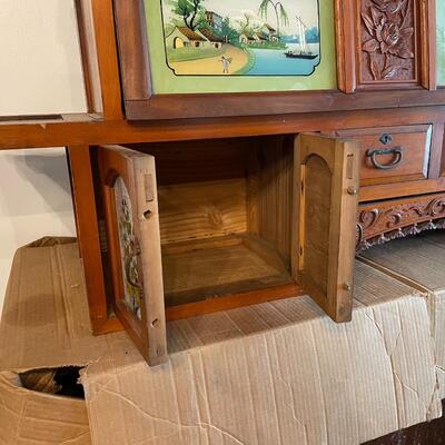 19th Century Asian Alter Table Wooden Cabinet