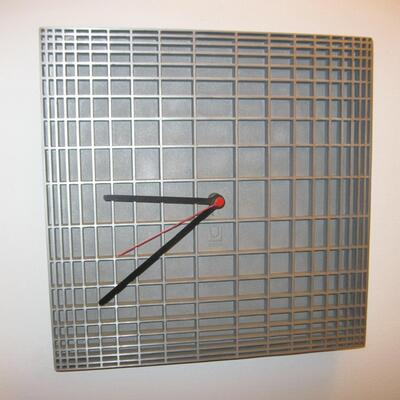 Lot 128 Metal Umbra Wall Clock Geometric Design Matt Carr Quartz Battery Operated