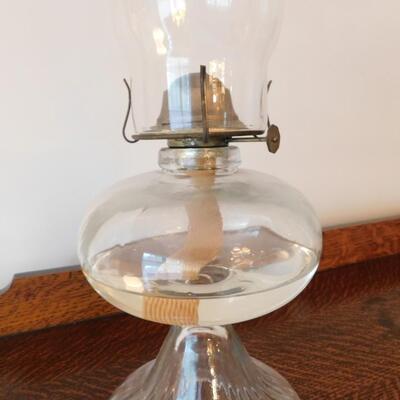 Large Antique Oil Lamp