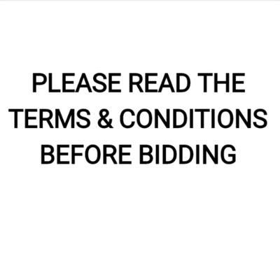 PLEASE READ BELOW BEFORE BIDDING