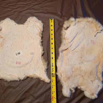 DYED RABBIT FUR 2 PC