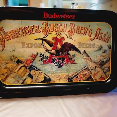 BUDWEISER METAL COLLECTABLE TRAY