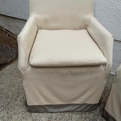 Pair of Outdoor Upholstered chairs