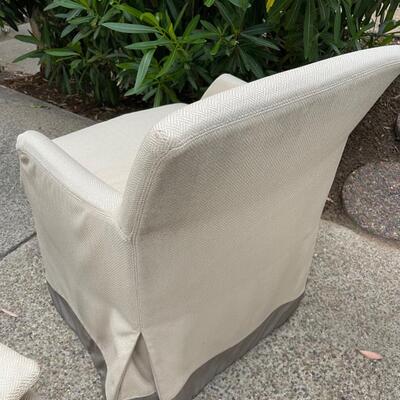 Pair of Outdoor Upholstered chairs