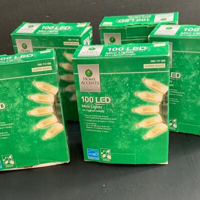 LOT:15G: Lot of 5 Boxes of 100 LED Mini Lights