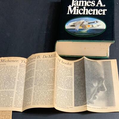 LOT:16G: Autographed Copy of James Mitchener Novel Chesapeake