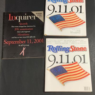 LOT:25G: Lot of Newspaper and Magazines featuring The 9/11 Terror Attack