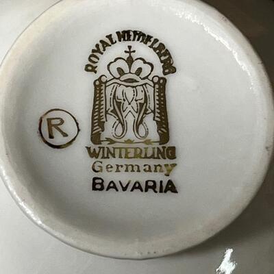 LOT 41J: Royal Heidelberg Winterling Tea Cup and Saucer Made in Germany