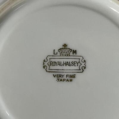 LOT 44J: Royal Halsey Tea Cup and Saucer Made in Japan