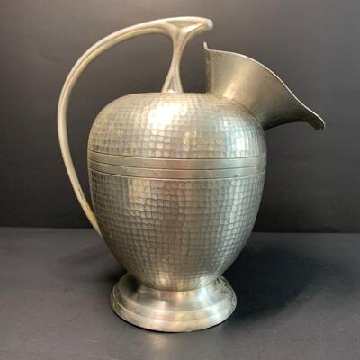 LOT 53R: Selangor Pewter Collection: Pitcher, Candlesticks & More