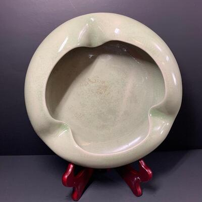 LOT 56R: Vintage Celadon Bowl/Planter  Pottery