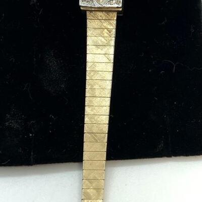 LOT:24: Antique/Vintage 10k RGP Rolled Gold Plate Kellmer Womens Watch