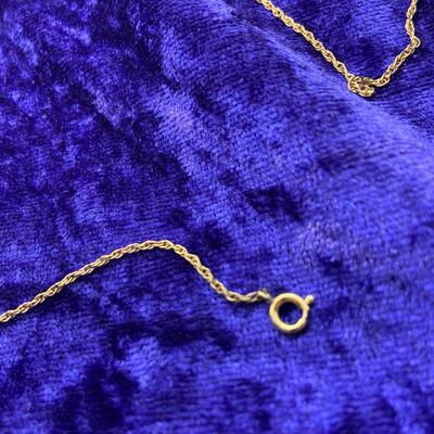 LOT:40: 12k 24â€ Fine Chain Necklace