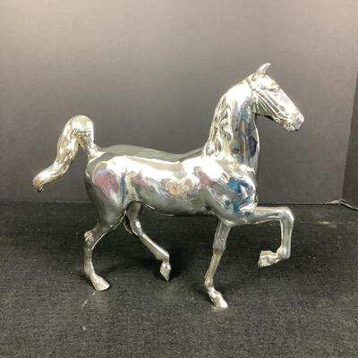 919  Silver Plate Horse Sculpture