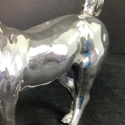 919  Silver Plate Horse Sculpture