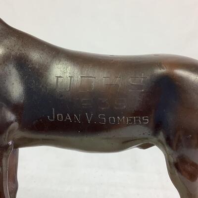 920  Bronze Horse Trophy on Marble
