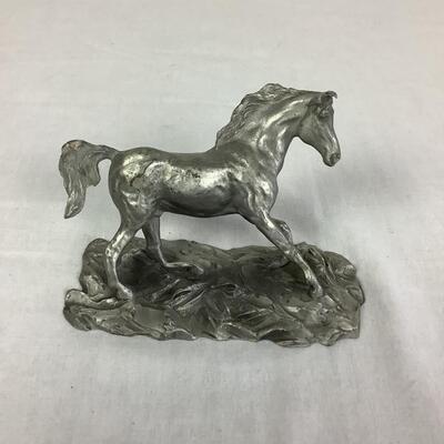 922  Hudson Pewter Horse