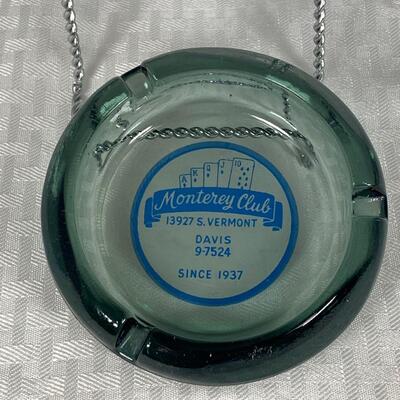 Vintage Monterey Club Card Room Casino Ashtray