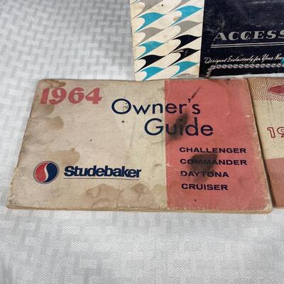 Vintage Studebaker Car Manual Owner Guide Booklets