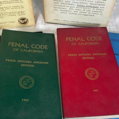 Vintage Lot of Police Officer Training Reference Books