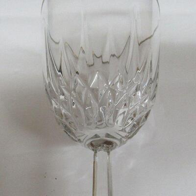 4 Nice Clear With Gold Rim Goblets