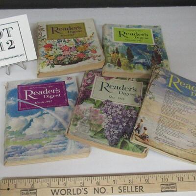 Old Reader's Digest Magazines, 1952, 58, 61 and 62