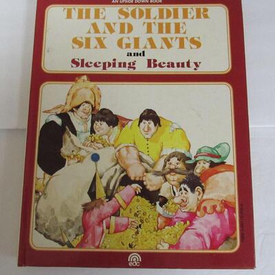 Lot of Kid's Books, Unusual Upside Down Book With Sleeping Beauty and Jack and Beanstalk