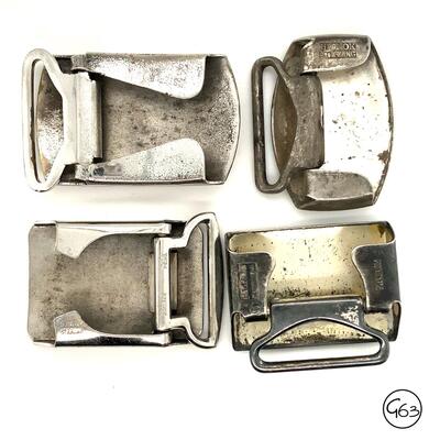 Group of 4 Sterling Buckles