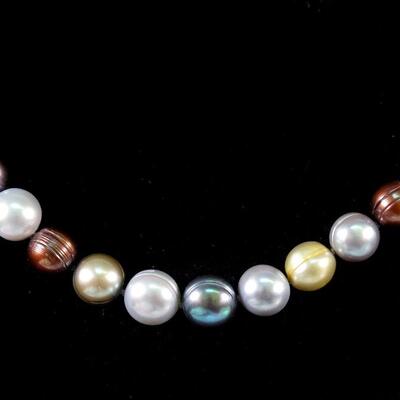 Grouping of 2 Honora Collection Freshwater Pearl Sterling Necklaces