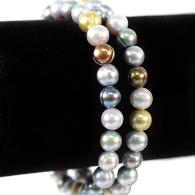 Grouping of 2 Honora Collection Freshwater pearl bracelets