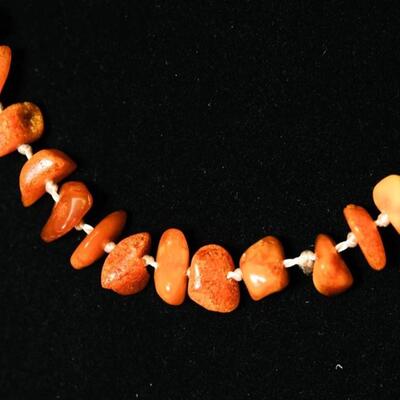 Long Triple Knotted Amber Endless Necklace