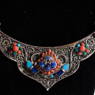 Vintage Silver Tibetan Cheppu Necklace