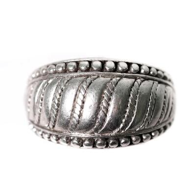 Judith Ripka Sterling Silver Ring Band, Size 7