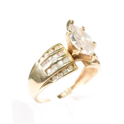14K Gemstone Ring, Size 8