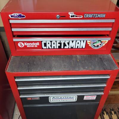CRAFTSMAN RED METAL STACKING TOOL BOXES (2PC)