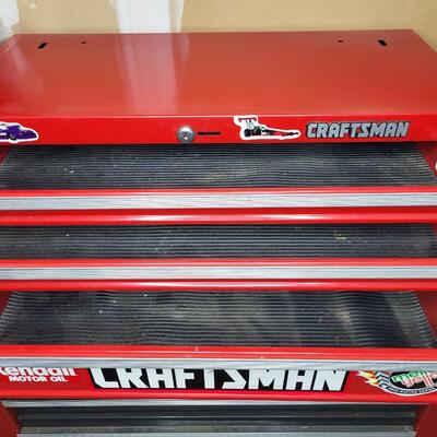 CRAFTSMAN RED METAL STACKING TOOL BOXES (2PC)