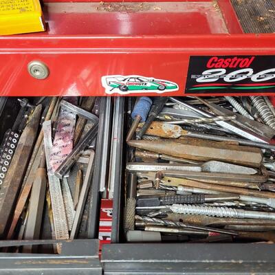 CRAFTSMAN RED METAL STACKING TOOL BOXES (2PC)