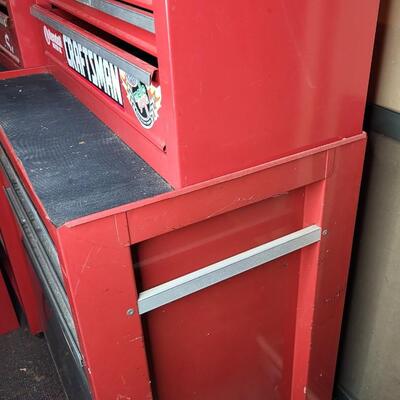 CRAFTSMAN RED METAL STACKING TOOL BOXES (2PC)