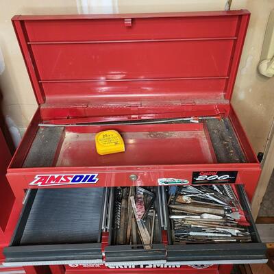 CRAFTSMAN RED METAL STACKING TOOL BOXES (2PC)