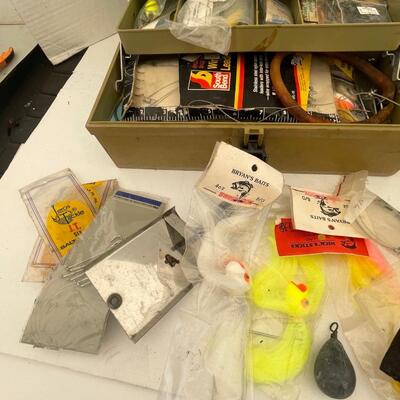 292 LOT of Misc Hardware, Tools & Fishing Tackle Box