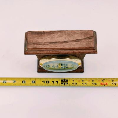 6" WOOD BATTERY OPERATED CLOCK