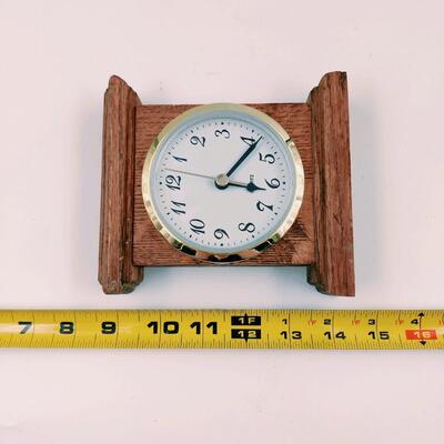 6" WOOD BATTERY OPERATED CLOCK