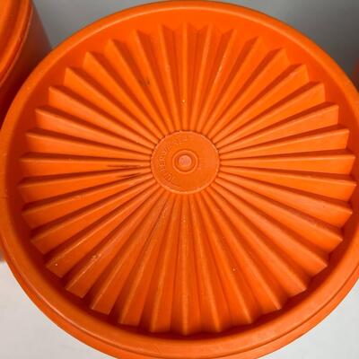 Vintage Tupperware Press Top Servailer Canister Storage Container Set