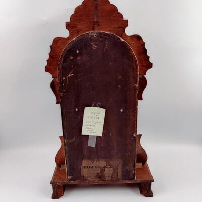 ANSONIA CLOCK ORNATE PEACOCK W/ KEY