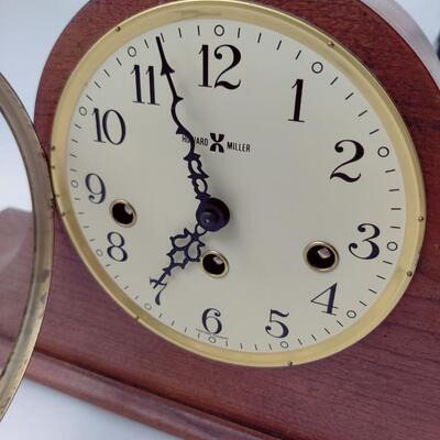 HOWARD MILLER MANTEL CLOCK W/ KEY