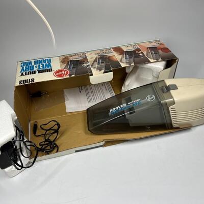 Vintage Hoover Wet & Dry Rechargeable Handheld Portable Vacuum Cleaner