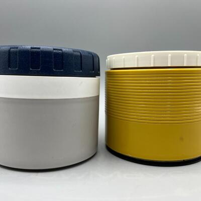Pair of Retro Thermos King Seeley Travel Lunch Containers