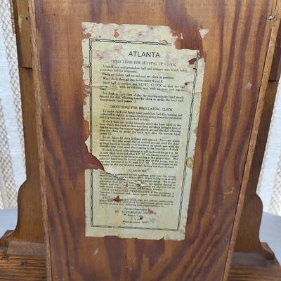 ANTIQUE INGRAHAM EIGHT DAY PENDULUM MANTLE CLOCK