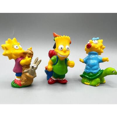Retro Lot of Collectible Plastic Simpson Toys