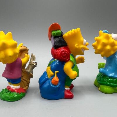 Retro Lot of Collectible Plastic Simpson Toys